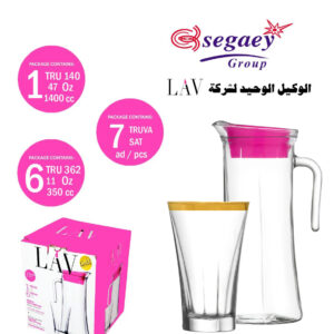 طقم شربات تروفا مدهب